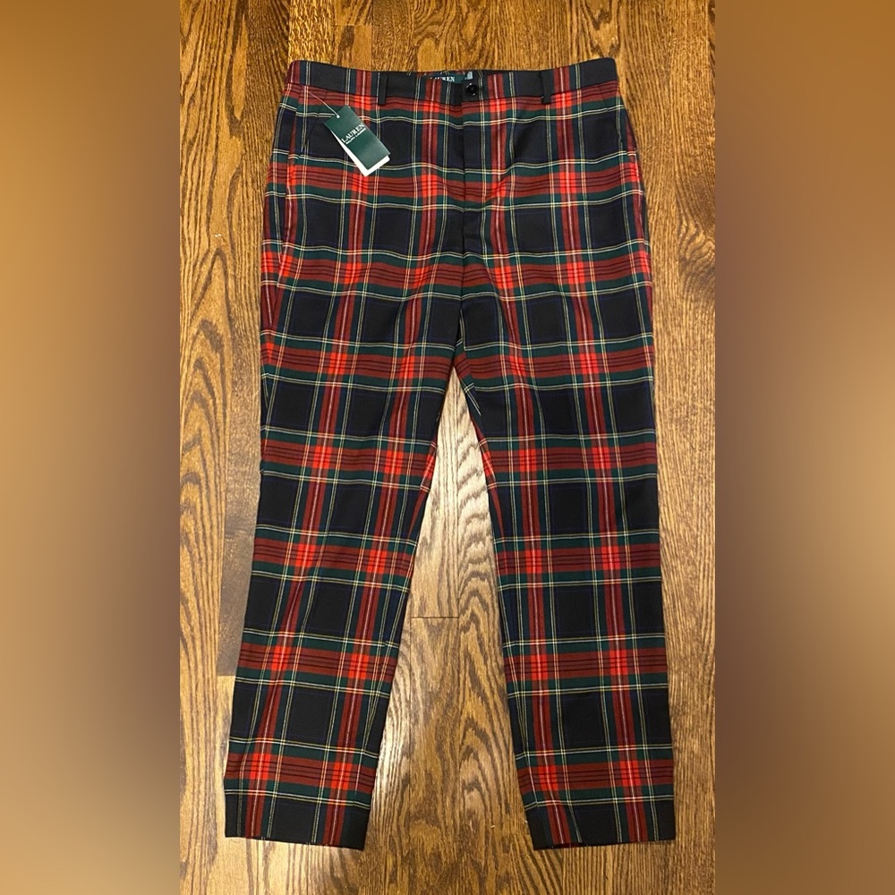 Women’s Ralph Lauren Stewart Plaid pants Size 12 NWT
